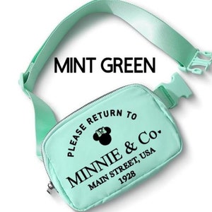 Please Return to Minnie and Co Belt Bag/Disney Belt Bag/Disney Crossbody/Disney Trip Fanny Pack/Minnie Belt Bag/Disney Trip Bag