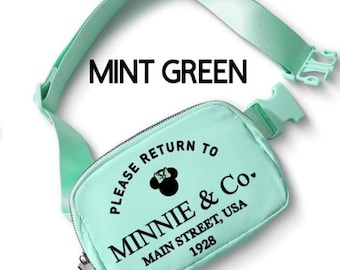 Please Return to Minnie and Co Belt Bag/Disney Belt Bag/Disney Crossbody/Disney Trip Fanny Pack/Minnie Belt Bag/Disney Trip Bag