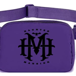 Haunted Mansion Halloween Disney Belt Bag/Disney Halloween Belt Bag/Disney Glow in Dark Crossbody/Mickeys Not So Scary Bag
