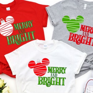 Merry and Bright Mickey Ornament Shirt/Disney Christmas Shirt/Disney Very Merrytime Cruise/Matching Disney Holiday Shirt/Mickey Ornament