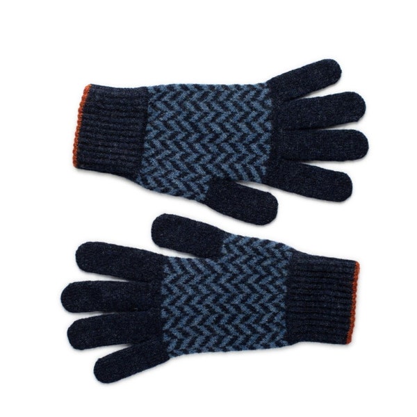 Mens Gloves | Warm Gloves for Men | Mens Winter Gloves | Patterned Gloves | Nairn | Lomond Lambswool