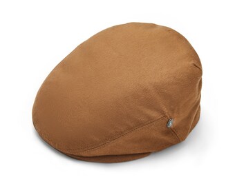 City Sport - Cool Comfort - Pure Cashmere Flat Cap - Camel 2116