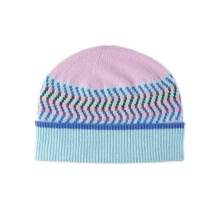 Patterned Lambswool Beanie Hat: Scottish Winter Wear | Corra