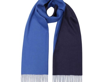 Long Reversible Cashmere Scarf | Pure Cashmere Scarf for Men and Women | Cashmere Shawl | Lomond