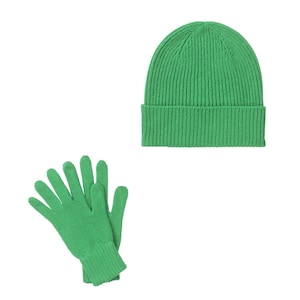 4-Ply Cashmere Beanie Hat and Gloves Set - Knitted in Scotland