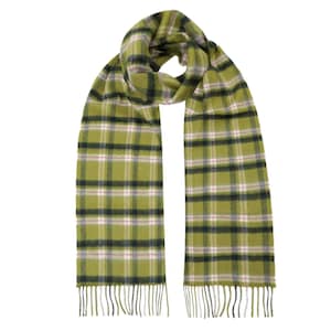 Checked Cashmere Scarf | Pure Cashmere | Ultra Warm Winter Scarf for Men and Women | Lomond