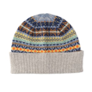 Ladies Patterned Beanie | Winter Beanie for Women | Fairisle Beanie | Fairisle Hat | Festive Beanie Hat | Wool Beanie | Kerse | Lomond