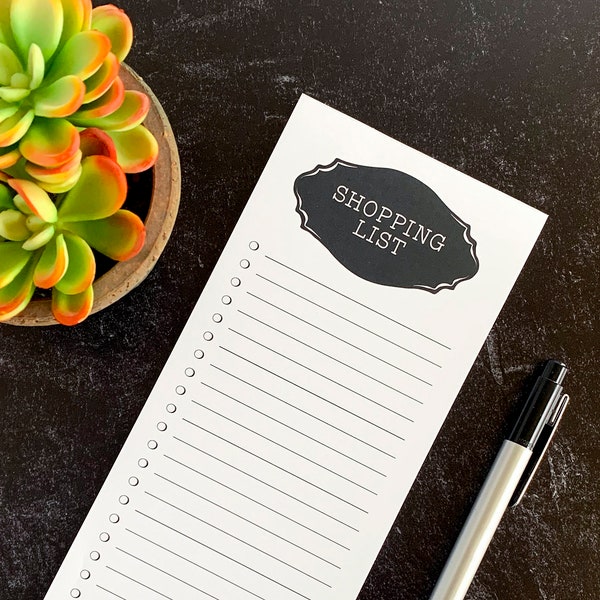 Magnetic Shopping List Notepad