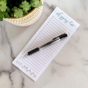 Magnetic Shopping List Notepad