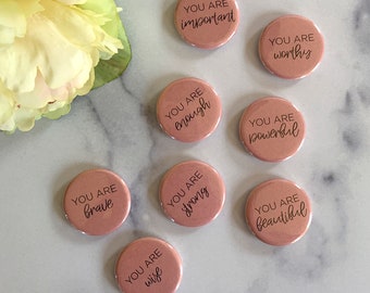 Magnet Set—Words of Affirmation in Pink