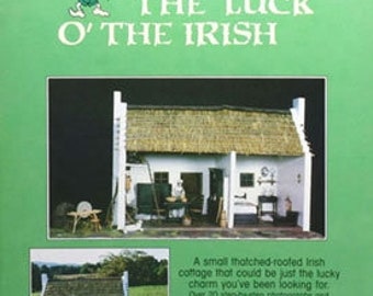 Miniatura DIY Luck O' The Irish Cottage Plan DIY Book for Lemax Dept 56 Halloween Village Display Dollhouse Fairy Department 56 SpookyTown