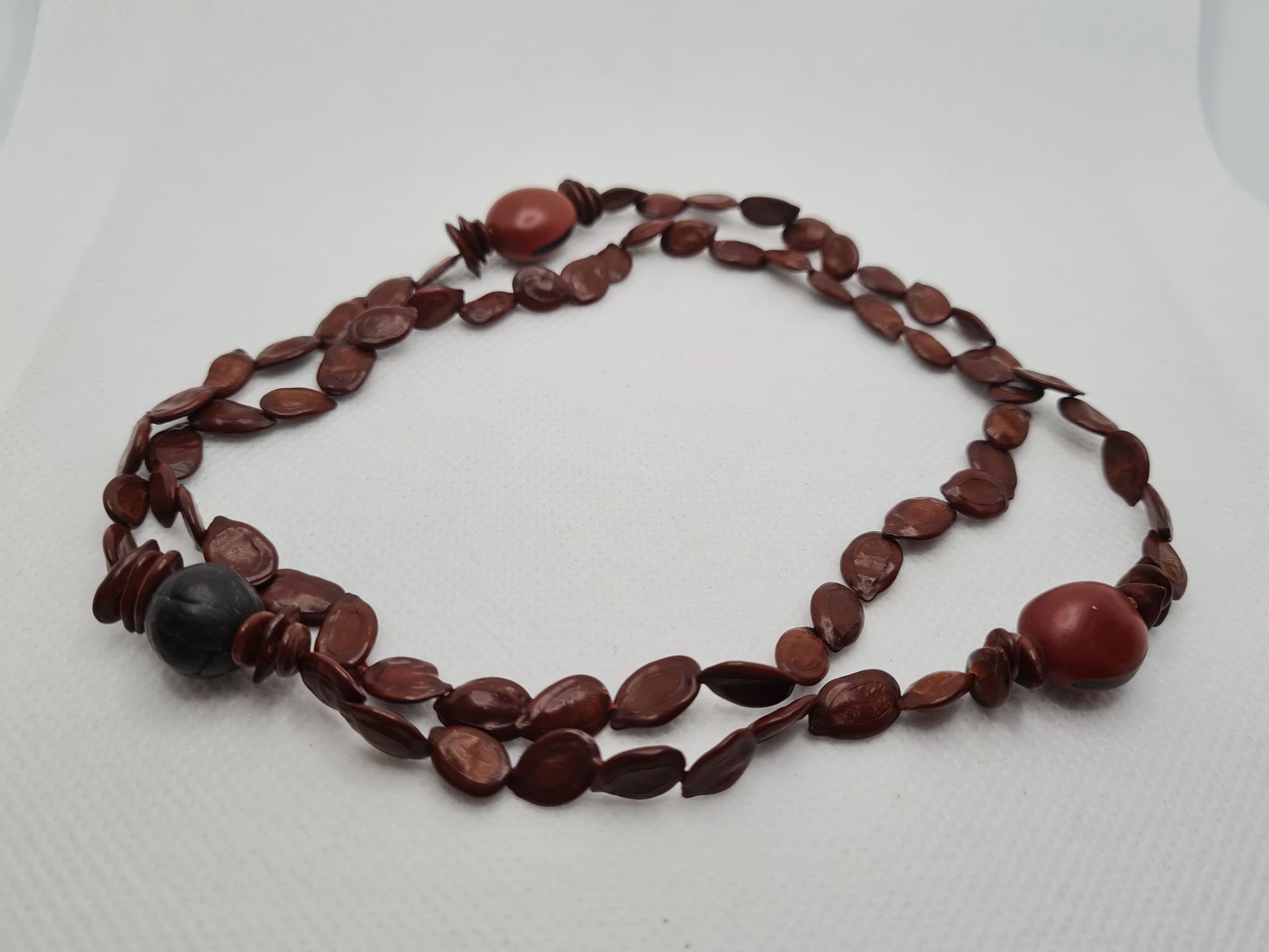 Vintage Natural Seed Necklace Etsy