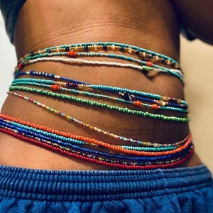 Maasai beads wholesale waist beads colorful waist beads 10 pieces wholesale Tummy beads