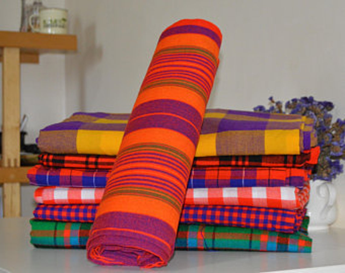Maasai Shuka African Blanket Cloth Masai in Kenya East Africa Etsy