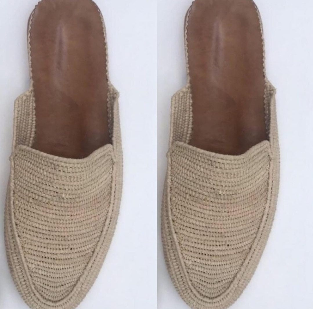 palm leaf heels