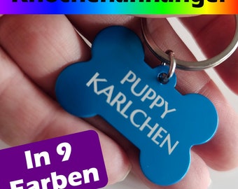 Pup pendant "plaque" or "bone" colorful Puppy Handler dog tag dog tag dog tag with engraving