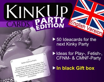 KinkUp - Ideacards Party-Edition Kinky Cards | Print Version | Gift for Boyfriend Girlfriend | Sex Coupon | Kinky Coupons | kinkyactivity