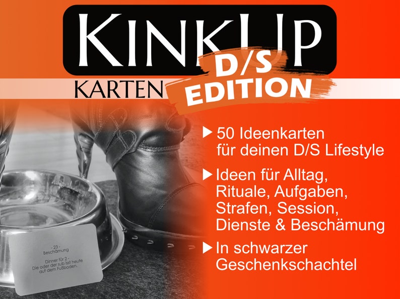 KinkUp Ideenkarten D/S-Edition BDSM DS-Beziehung ds-couple dspaar bdsmideen bdsmtoys bdsmtoy bdsmspielzeug dsideen imagem 1