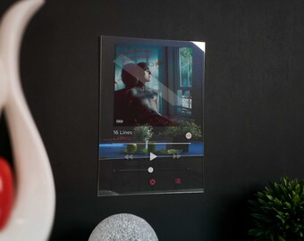 California Girls Acrylic Plaque Modern Poster Spotify Apple Music Unique Gift Idea Transparen Album Cover Home Decor Lil Peep Handmade Products Home Kitchen Victoriaballet Com