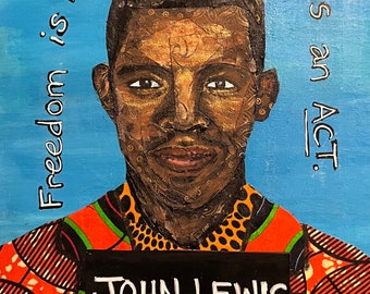 John Lewis Good Trouble painting