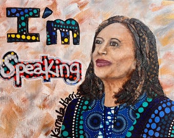 Kamala Harris art I’m Speaking painting