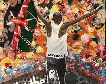 Eliud Kipchoge painting