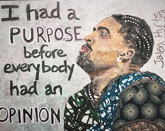 Jalen Hurts painting