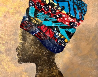 Beautiful lady 9x12 art