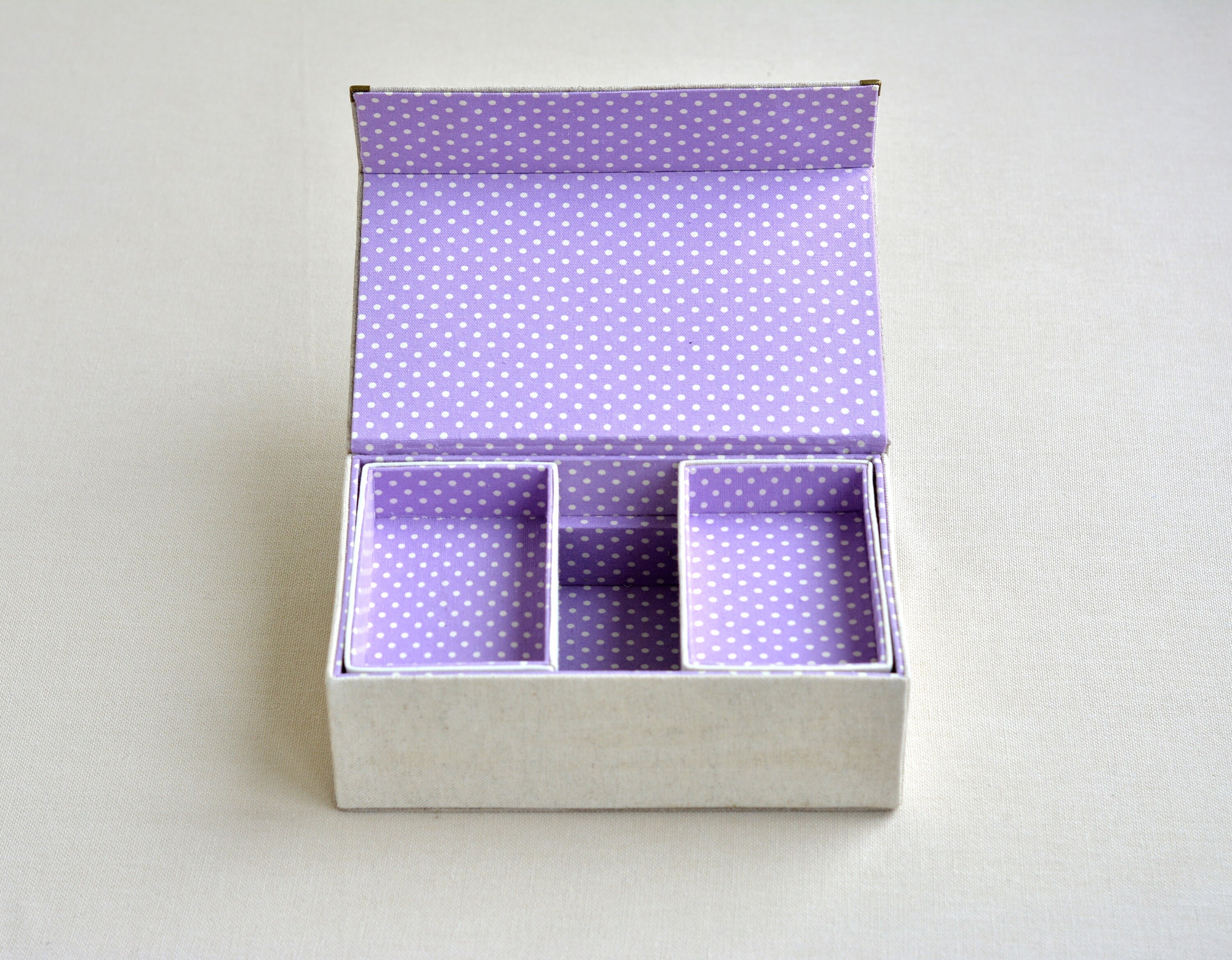 Fabric Jewelry Box With Embroidered Flowers.linen Box Boho Etsy UK