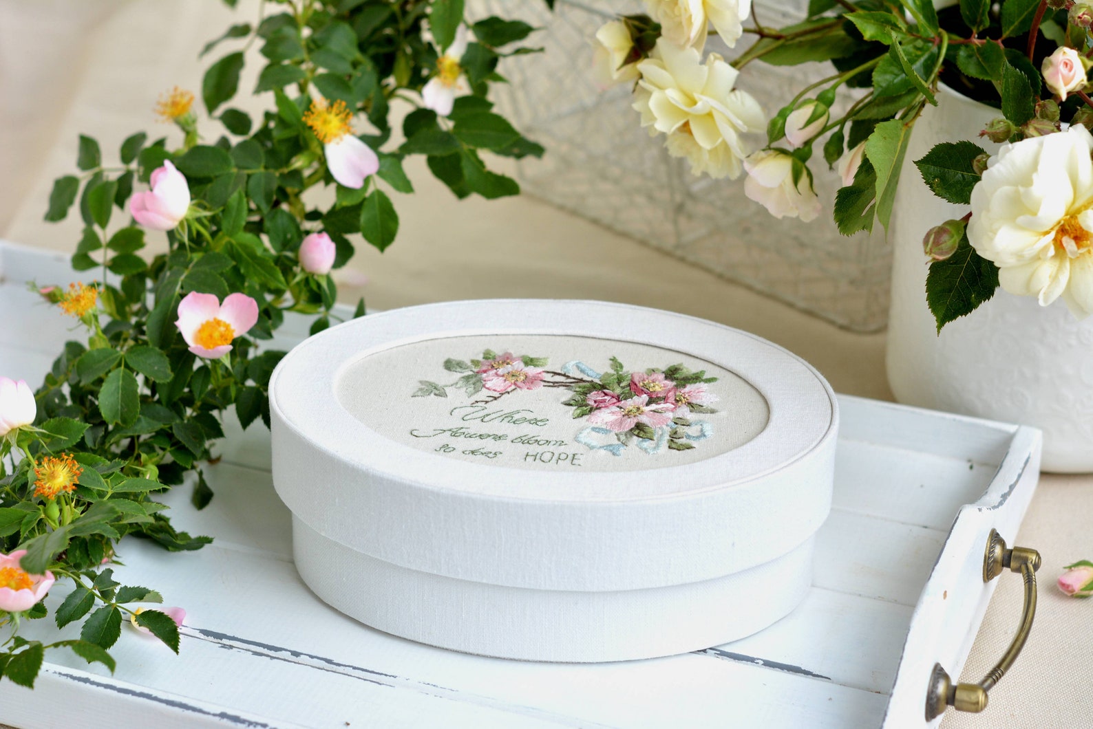 Box hand made fabric jewelry box craft box Etsy