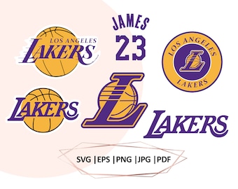 Lakers Logo Svg Etsy