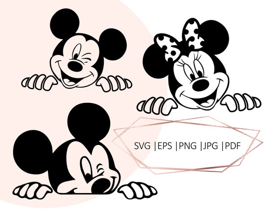Download Mickey Cricut Files Mickey Mouse Svg Mickey Silhouette Etsy