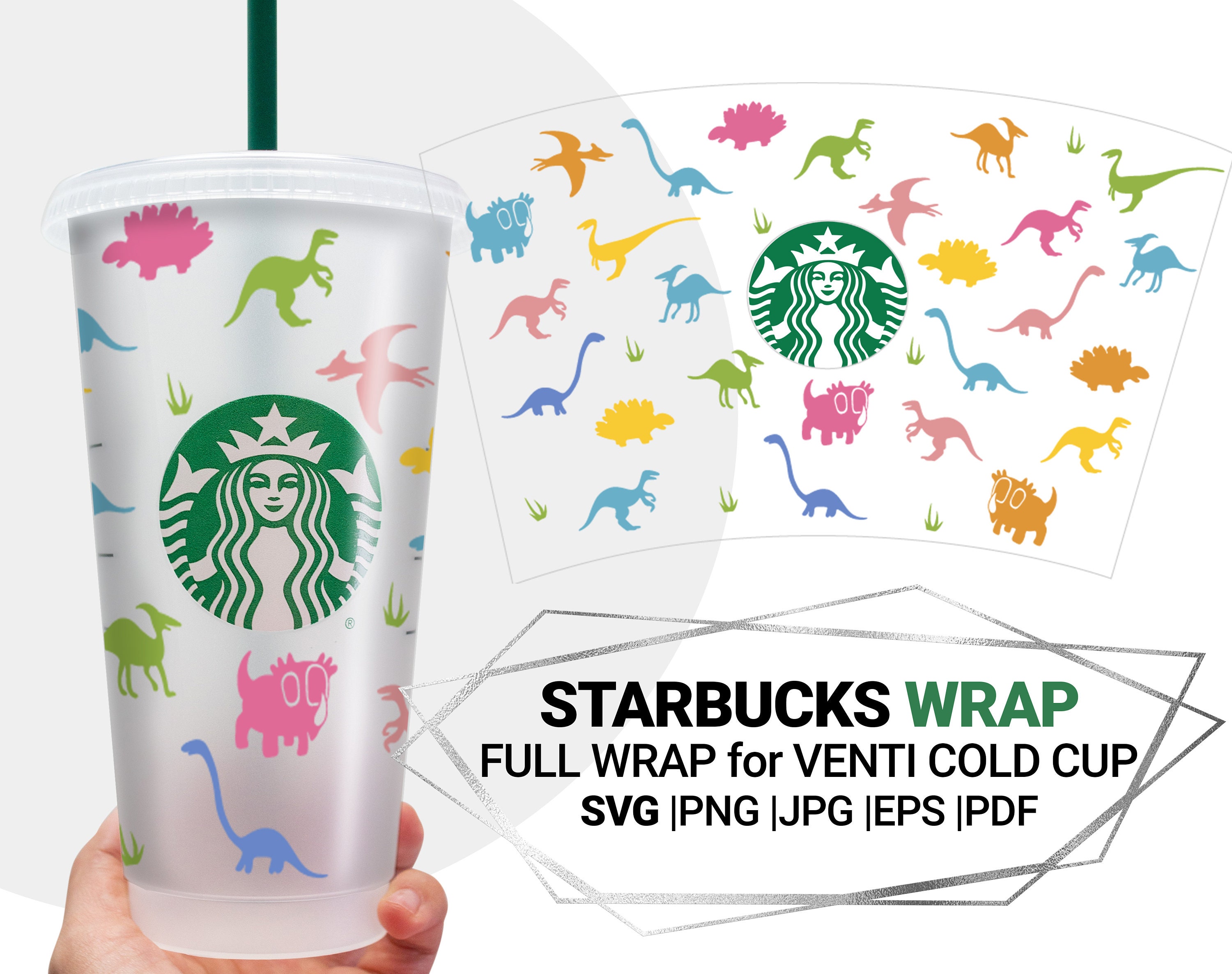 Personalized 2-color Printed Starbucks Custom Waterproof Sticker Decal –  SheltonShirts