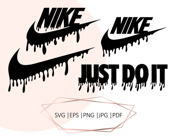 dripping nike logo