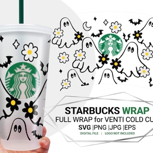 Spooky season, Halloween SVG for Venti Cold Cup - Halloween  tumbler SVG, Cricut