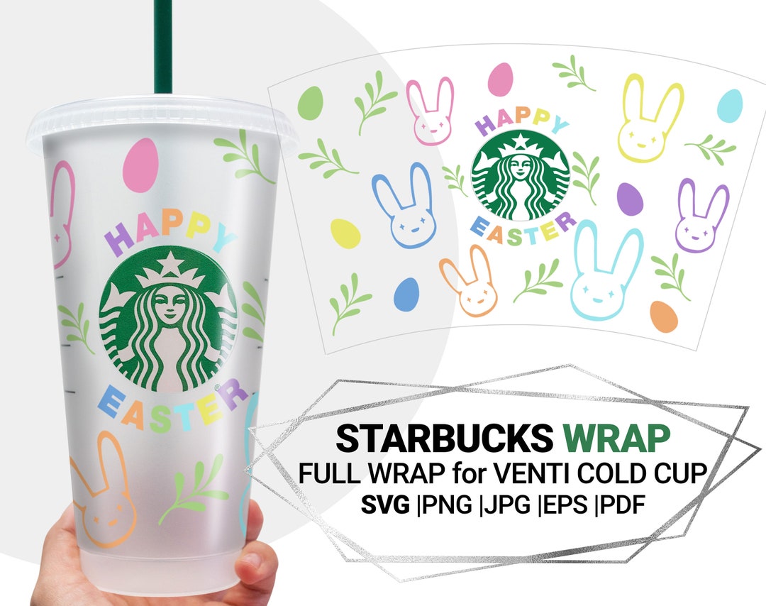 24 Oz Starbucks Easter for for Starbucks Venti Cold Cup 24 Etsy