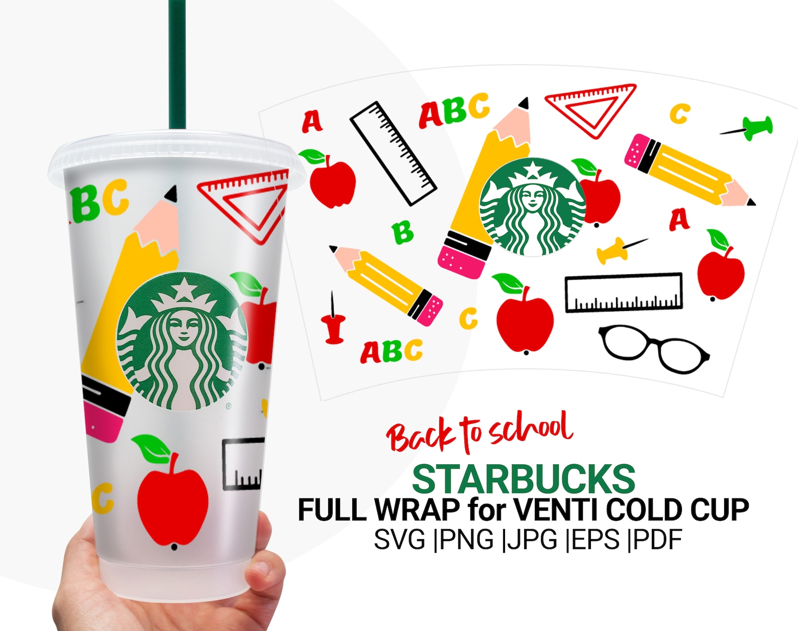 Teacher Starbucks Cup Svg Teacher Fuel Starbucks Cold Cup Etsy Australia