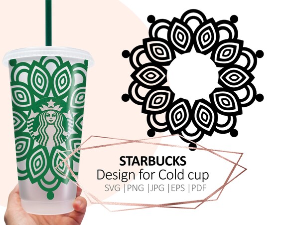 Download Mandala Circle Starbucks Cold Cup Mandala Starbucks Venti Etsy