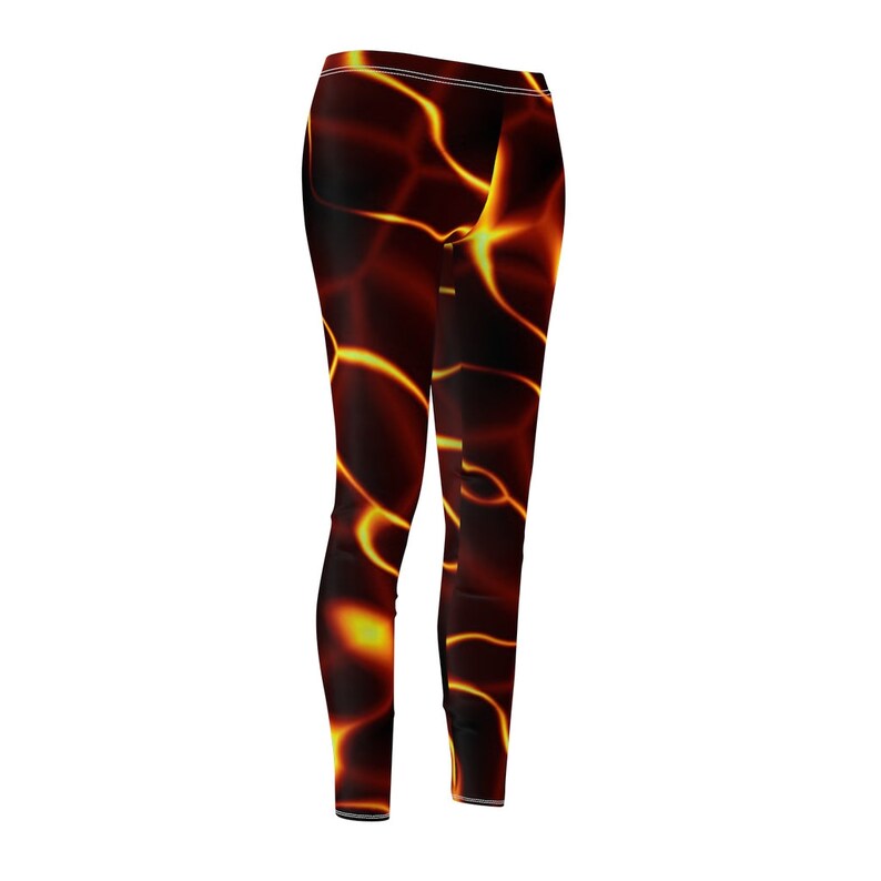 Casual Leggings Medium Size flames