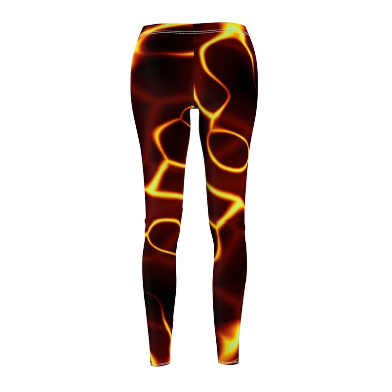 Casual Leggings Medium Size flames