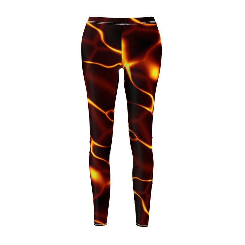 Casual Leggings Medium Size flames
