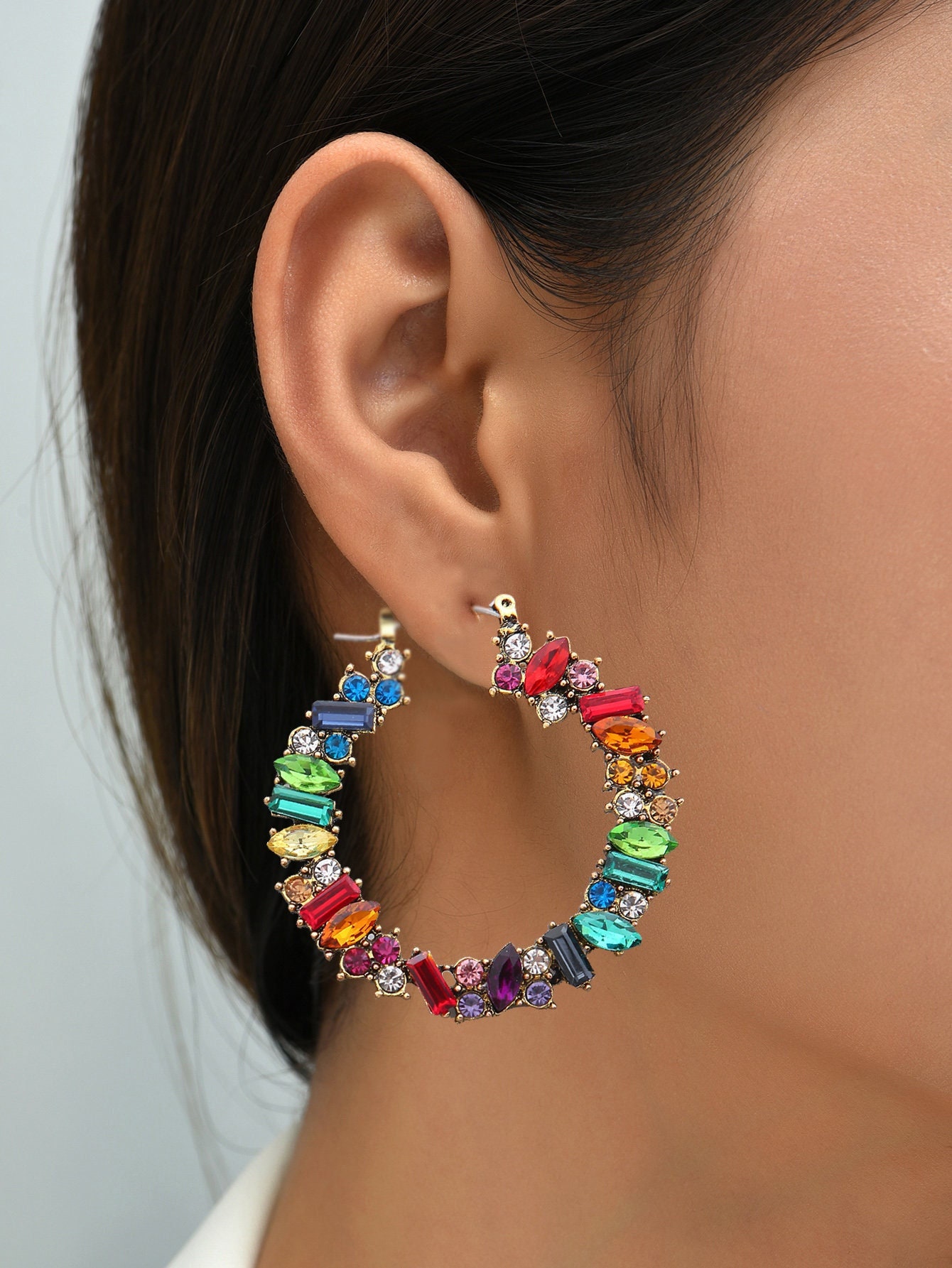 Update 172+ big crystal hoop earrings - seven.edu.vn