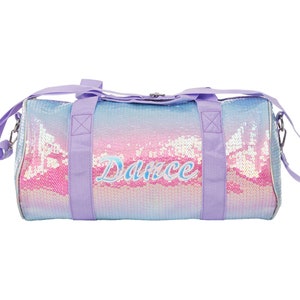 Dance Bag for Girls: Sequined Ballet Dance Tote Gym Bag with Shoulder Strap for Classes, Recitals & Competitions