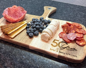 50th wedding anniversary gifts, Anniversary Gift, Personalized Cutting Board, Gift For Parents