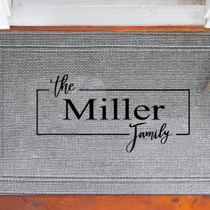Last Name Doormat | Personalized Doormat | Monogram Door Mat | Doormat Personalized | Large Personalized Doormat | Custom Doormat
