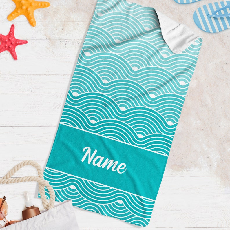 Custom Beach Towel Beach Towel Personalized Beach Towel Etsy