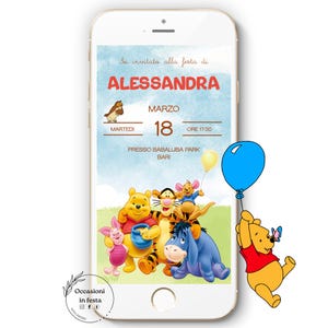 Invito Compleanno Bambina Bambino WHATSAPP - FILE DIGITALE Personalizzato