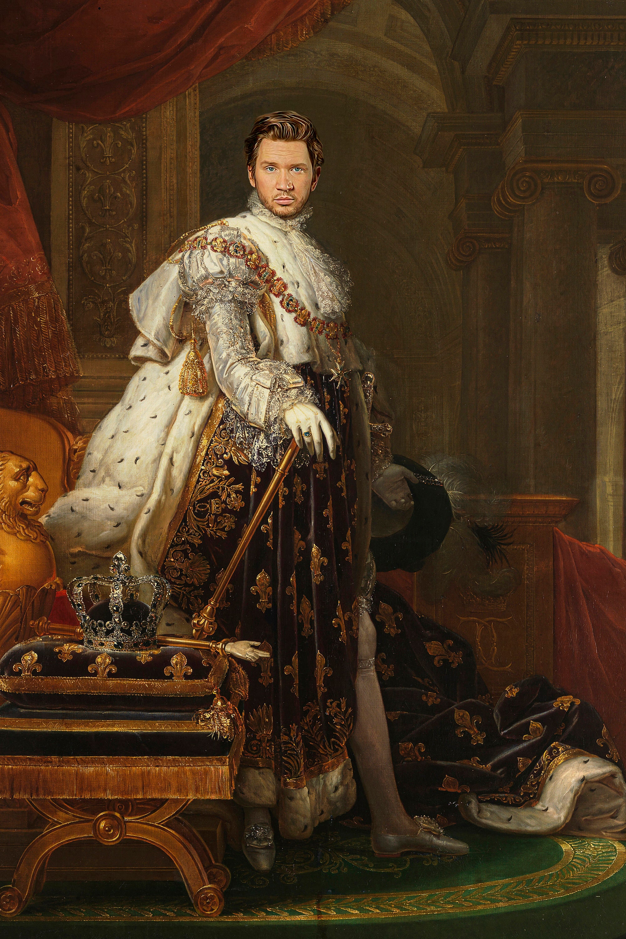 Digital Custom King Portraits Regal Renaissance Portrait on | Etsy