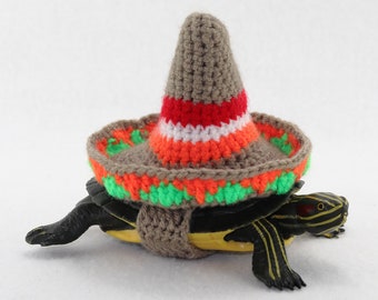 Sombrero hat for tortoise, turtle costume