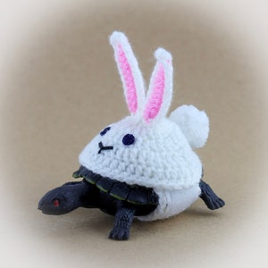Turtle bunny costume, crochet tortoise sweater, Easter pet outfit
